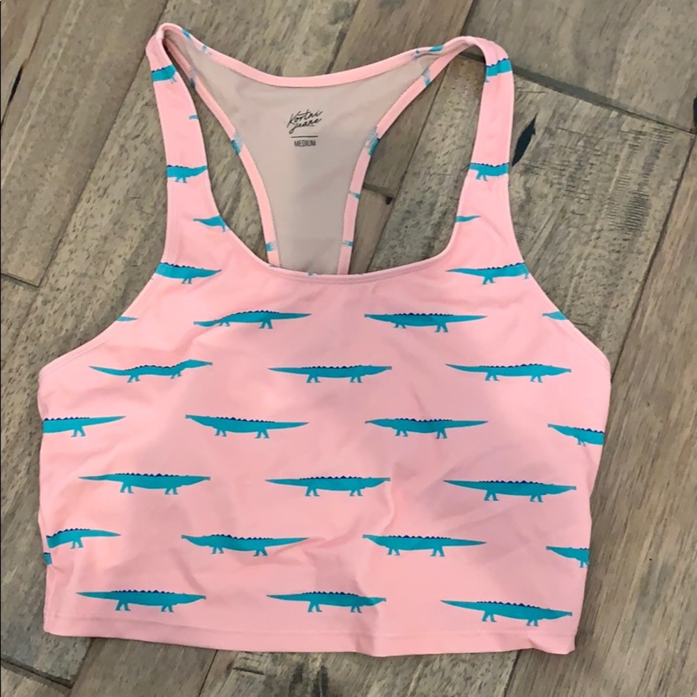KORTNI JEANE RACERBACK SWIM TOP